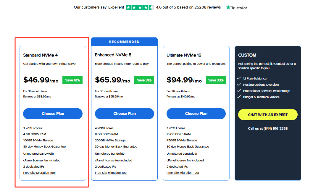 bluehost账号注册、vps主机购买、配置详细图文教程