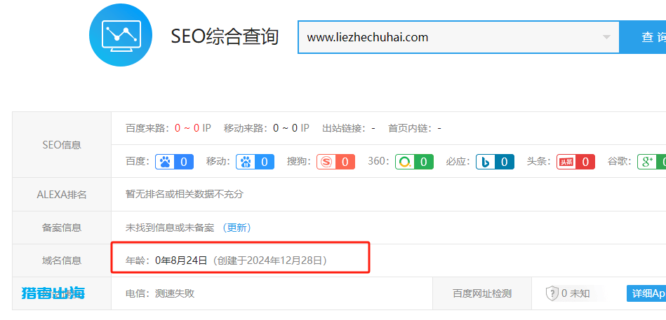 老域名/域名年龄对网站SEO排名影响
