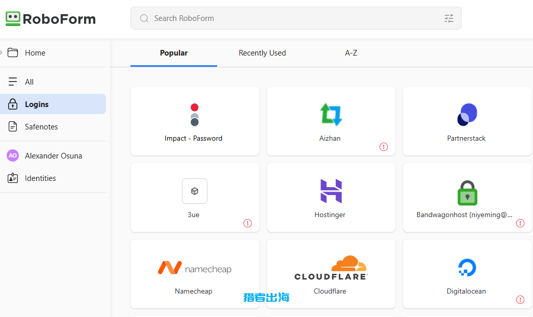 roboform注册、使用教程-密码管理器/网页填表工具