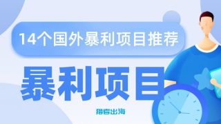 14个国外暴利项目赚钱推荐，均可月赚上万美金