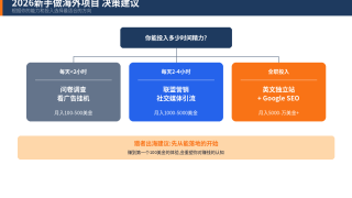 国外赚钱项目大全：2026年中国人可以做的海外赚钱方法