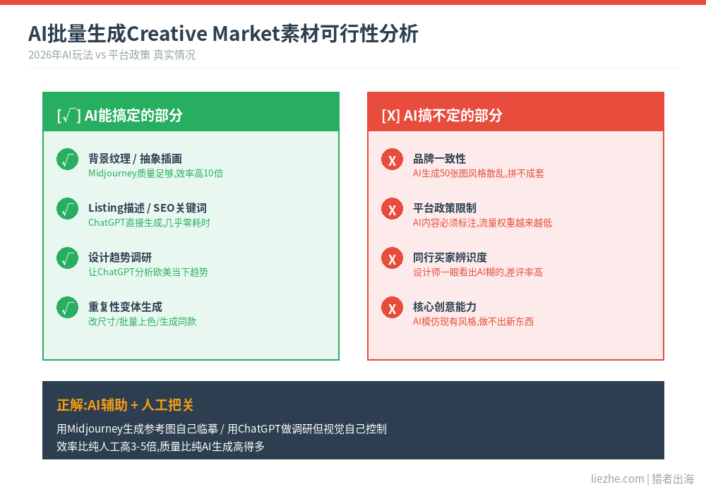 AI批量生成Creative Market设计素材的可行性分析