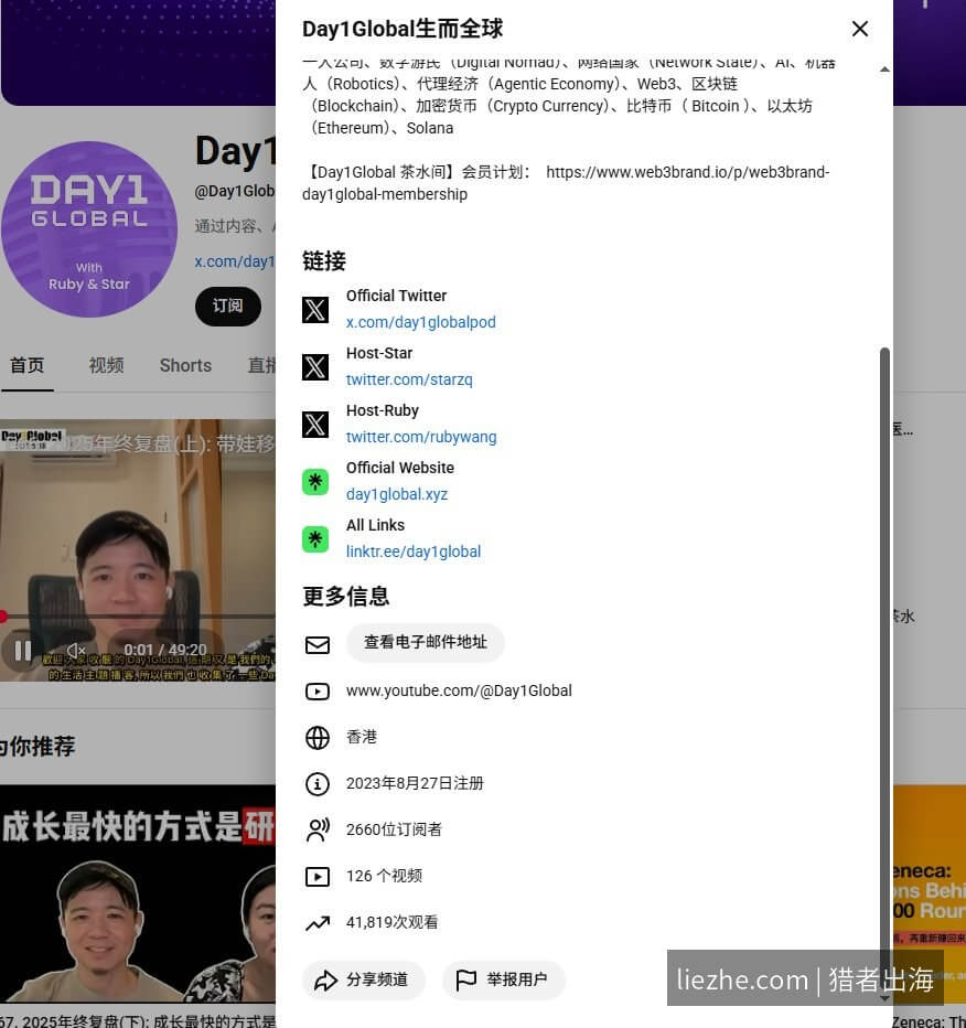 Day1Global生而全球YouTube频道介绍