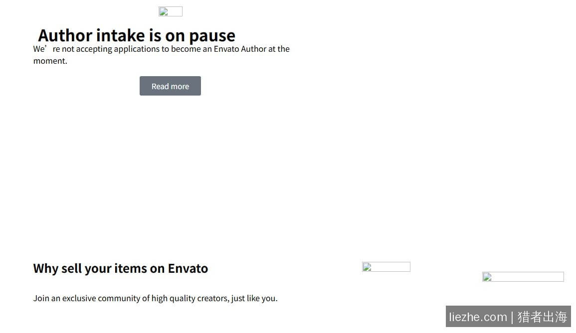 Envato Author intake is on pause作者申请暂停公告