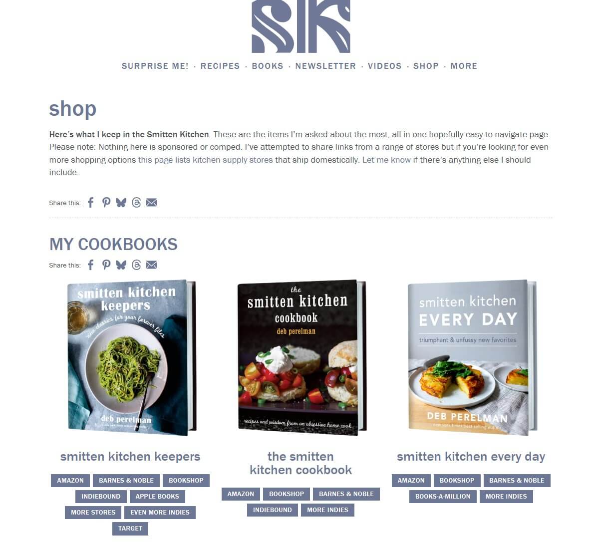 Smitten Kitchen美食博客卖食谱电子书案例