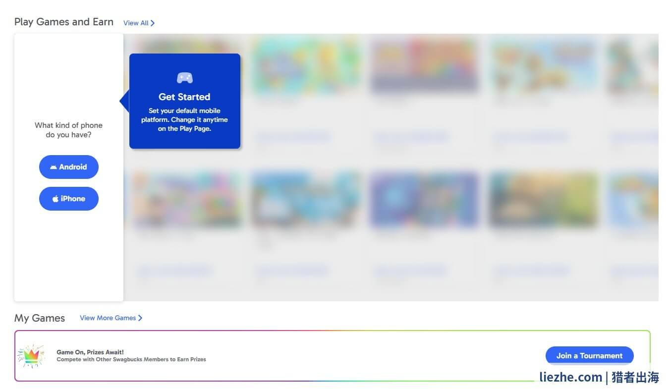 Swagbucks Play Games玩游戏赚钱 Android iPhone平台选择