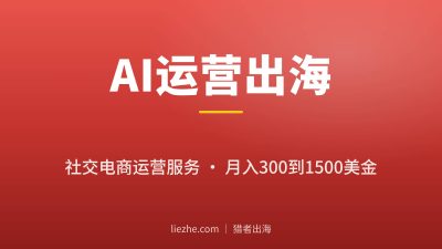 AI社交电商运营服务出海赚钱:0基础新手怎么从300美金接到1500美金月