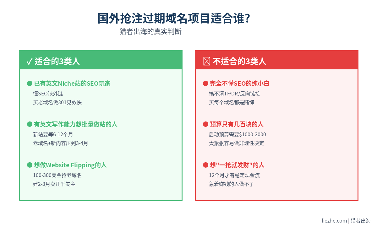 国外抢注过期域名项目适合人群分析