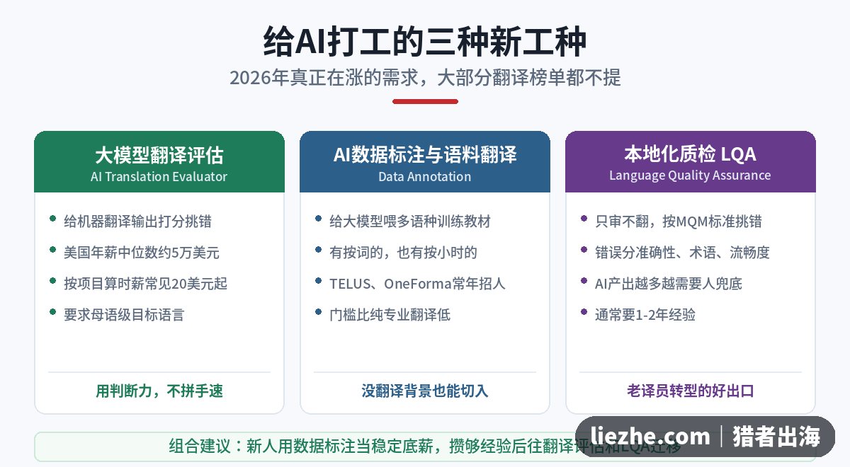 给AI打工的三种新工种:大模型翻译评估、AI数据标注、本地化质检LQA