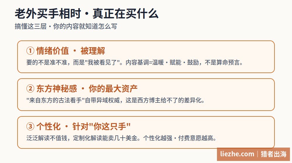 老外买手相真正在买的三层价值:情绪价值、东方神秘感、个性化