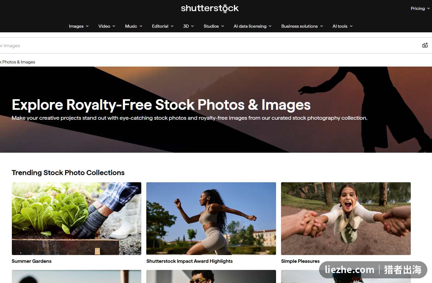 Shutterstock卖图赚钱图库素材首页