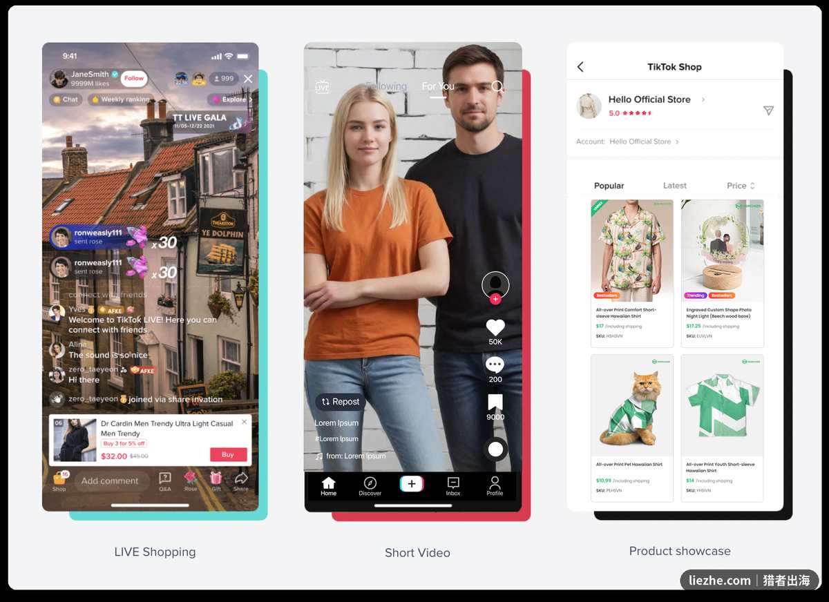 TikTok Shop直播短视频商品橱窗三种带货形态