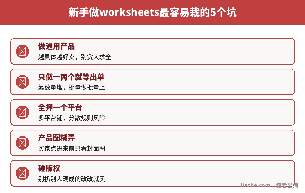 新手做worksheets最容易栽的5个坑清单图