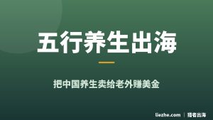 五行养生出海项目拆解：零基础靠英文内容站把中医养生卖给老外赚美金