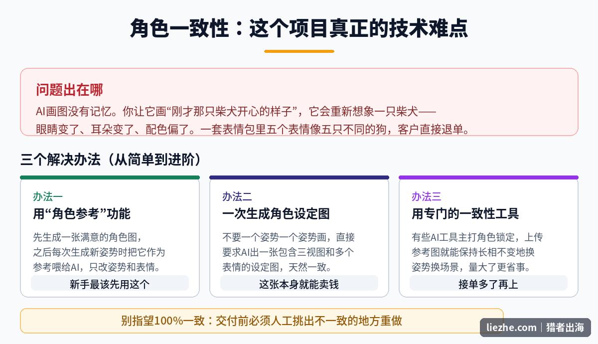 AI角色一致性难点和三个解决办法