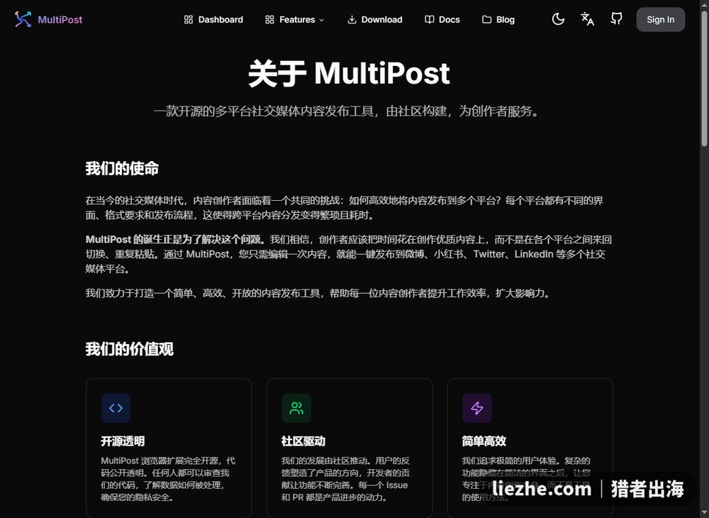 MultiPost开源多平台内容发布工具:一次编辑一键发布到多个社交平台