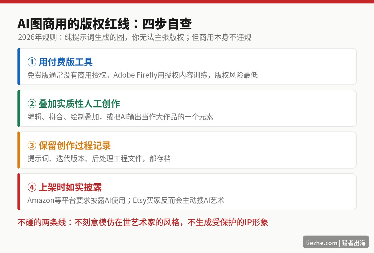 AI图片商用的版权红线四步自查图