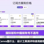 Canva是什么：可画设计工具测评和使用教程，国际版中国版账号不通用
