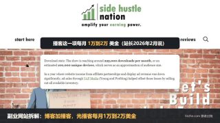 副业网站拆解：一个人做博客加播客，光播客每月赚1万到2万美金
