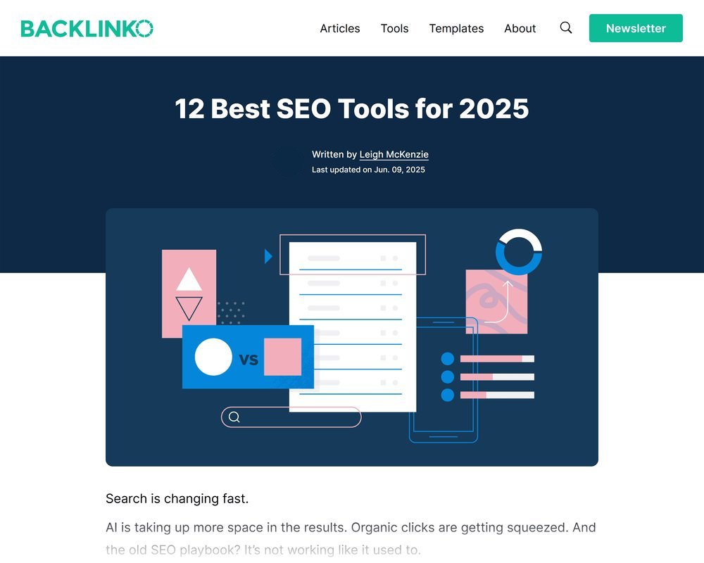 Backlinko 留下来的那篇 SEO 工具文章,后来改成只讲 12 个工具