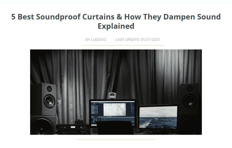 Zen Soundproof隔音窗帘测评文章开头