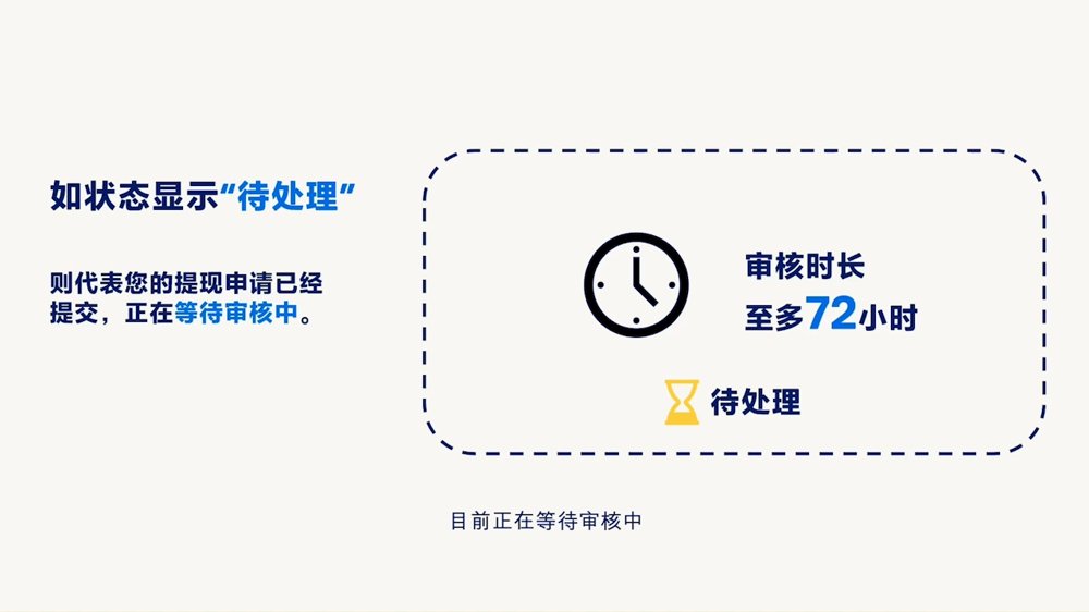 PayPal提现状态显示待处理,表示提现申请已提交正在等待审核,审核时长至多72小时