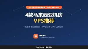 马来西亚VPS推荐(2026):4款马来西亚机房VPS价格和线路