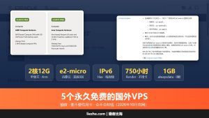 2026年5个永久免费的国外vps主机推荐