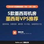 墨西哥VPS推荐（2026）：5款墨西哥城、克雷塔罗机房VPS价格和计费