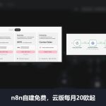 n8n AI工作流自动化工具测评和使用教程：自建免费，云版每月20欧起