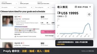 Preply教中文赚钱：注册老师流程、抽成收入和提现到国内（2026）