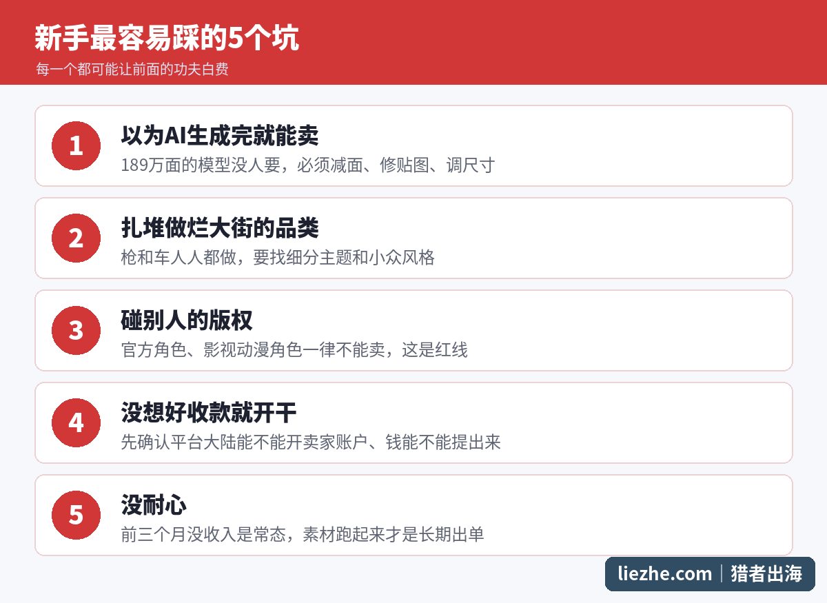 游戏素材赚钱新手最容易踩的5个坑