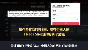 国外TikTok赚钱方法:中国人怎么用TikTok赚美金