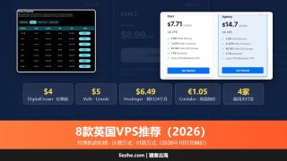 8款英国VPS推荐（2026）：伦敦机房价格、计费和付款方式